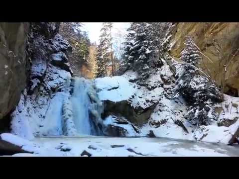 Cascada Casoca iarna jud.Buzau