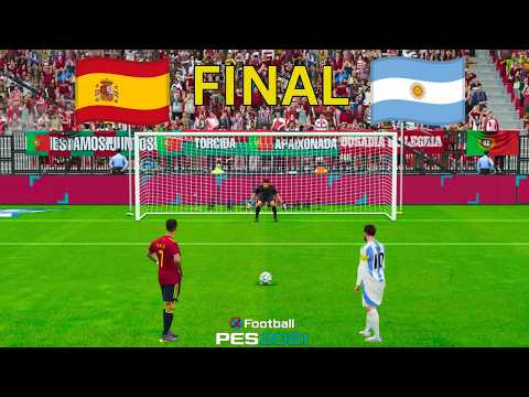Spain vs Argentina \ Ronaldo vs Messi \ FIFA World Cup 2026 \ Penalty Shootout \ PES Simulation
