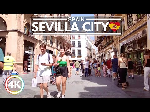 🇪🇸 Amazing Sevilla in Spain 2023 - Summer City Walking Tour in 4K 60FPS