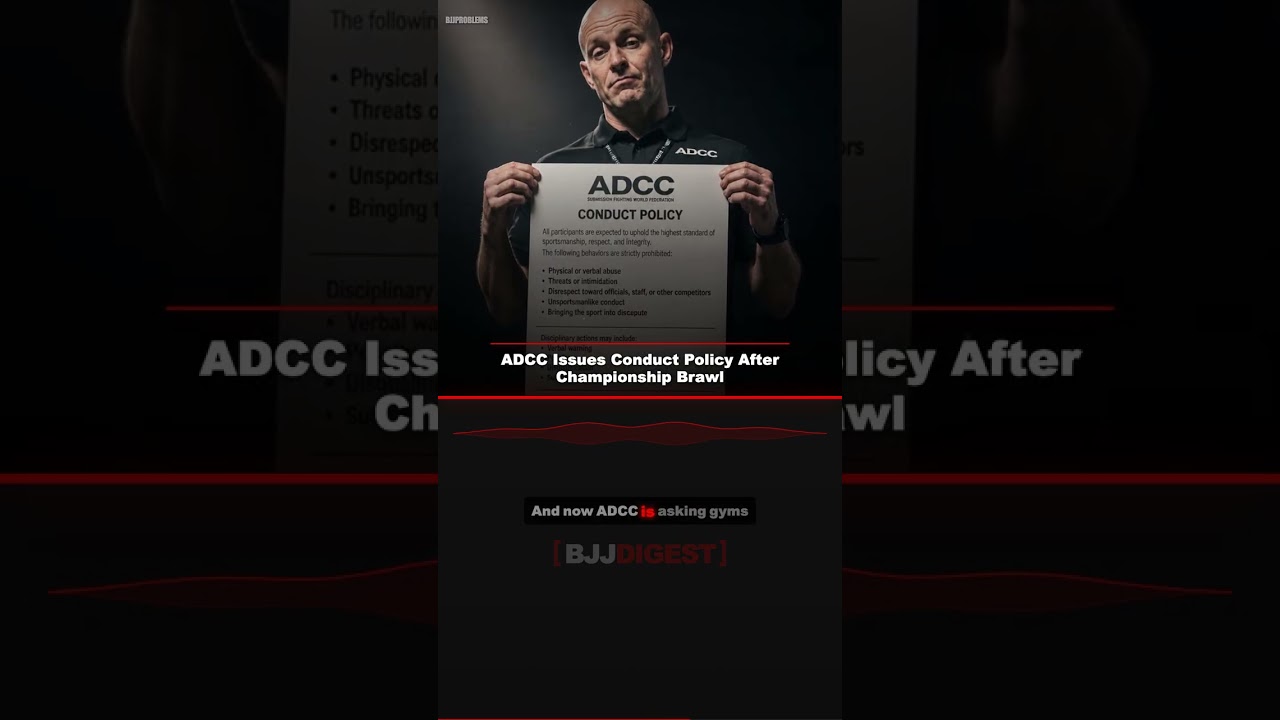 ADCC Issues Conduct Policy After Championship Brawl #Shorts
