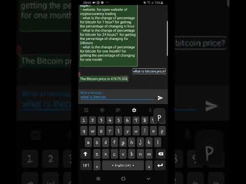 Cryptocurrency chatbot Bitbot