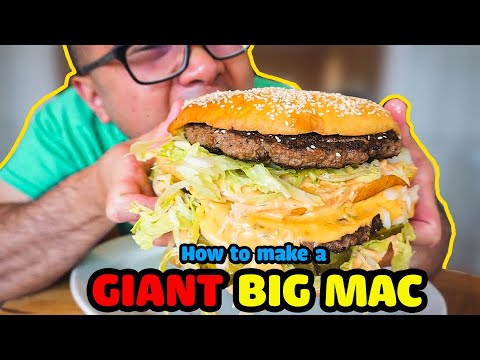 How to make a GIANT BIG MAC |DIY |COPYCAT RECIPE