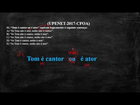 Questão de Raciocino lógico - Prova (UPENET-2017-CFOA) 2/10