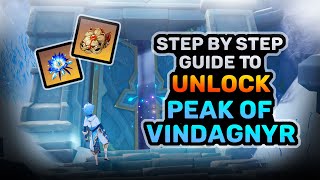 How to Unlock Peak of Vindagnyr!! - In the Mountains Quest Guide | Genshin Impact