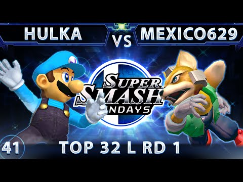 SSS 41 - Hulka (Luigi) Vs. Mexico629 (Fox) SSBM Top 32 Losers Round 1 - Smash Melee