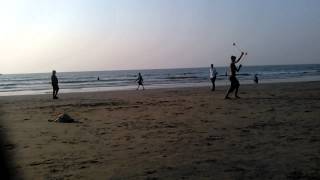 preview picture of video 'Poi Training on Kudle Beach (Gokarna, India) / Поинг на пляже Кудл Бич (Гокарна, Индия)'