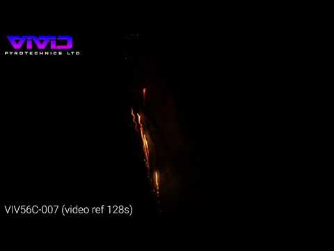VIV56C-007 Red Strobe Split Blue Star by Vivid Pyro from Firework Crazy