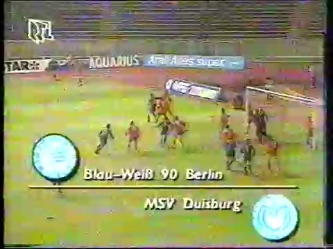 MSV Duisburg Story + Spielbericht BW 90 Berlin - MSV Duisburg 2. BL 24.11.1990 2:2