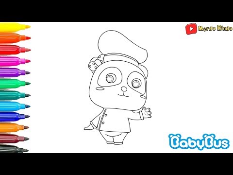 Coloring Baby Bus - colouring mermaid