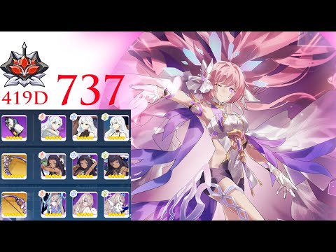 EX Abyss RL(419D)|737pts|Hephaestus(Freeze) : HB RC HoH (S0) No ELF |HI3SEA