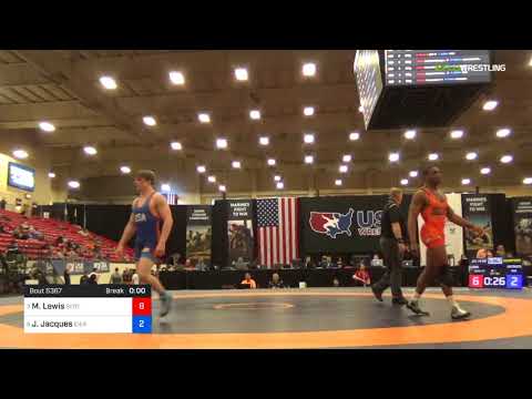 2018 Marine Corps US Open/UWW Junior Freestyle 74 Quarters - Mehki Lewis (SERTC-VT) Vs. Jarrett Ja