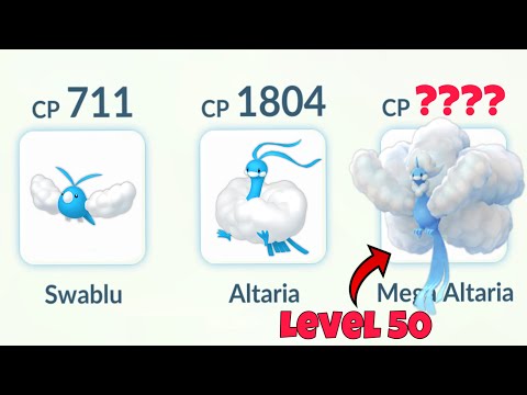 Level 50 MEGA ALTARIA Evolutionary Line team in Pokemon GO.