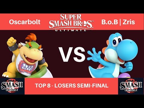 CibaoSmash 9thSaga - Oscarbolt (Bowser Jr.) vs B.o.B | Zris (Yoshi) - Top 8 LSF