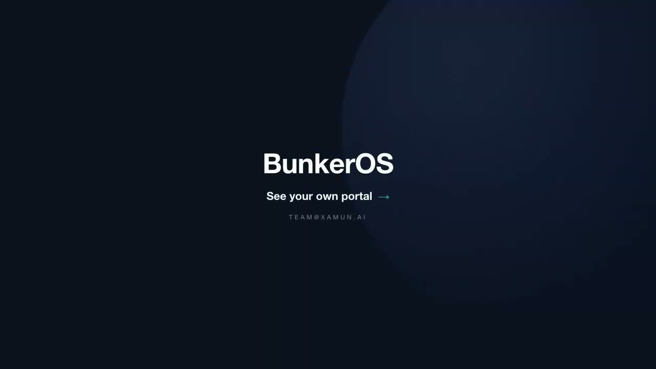 BunkerOS buyer portal demo thumbnail