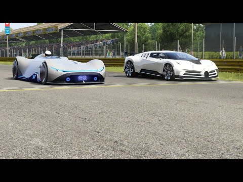 Mercedes-Benz Vision EQ Silver Arrow vs Bugatti Centodieci at Monza Full Course