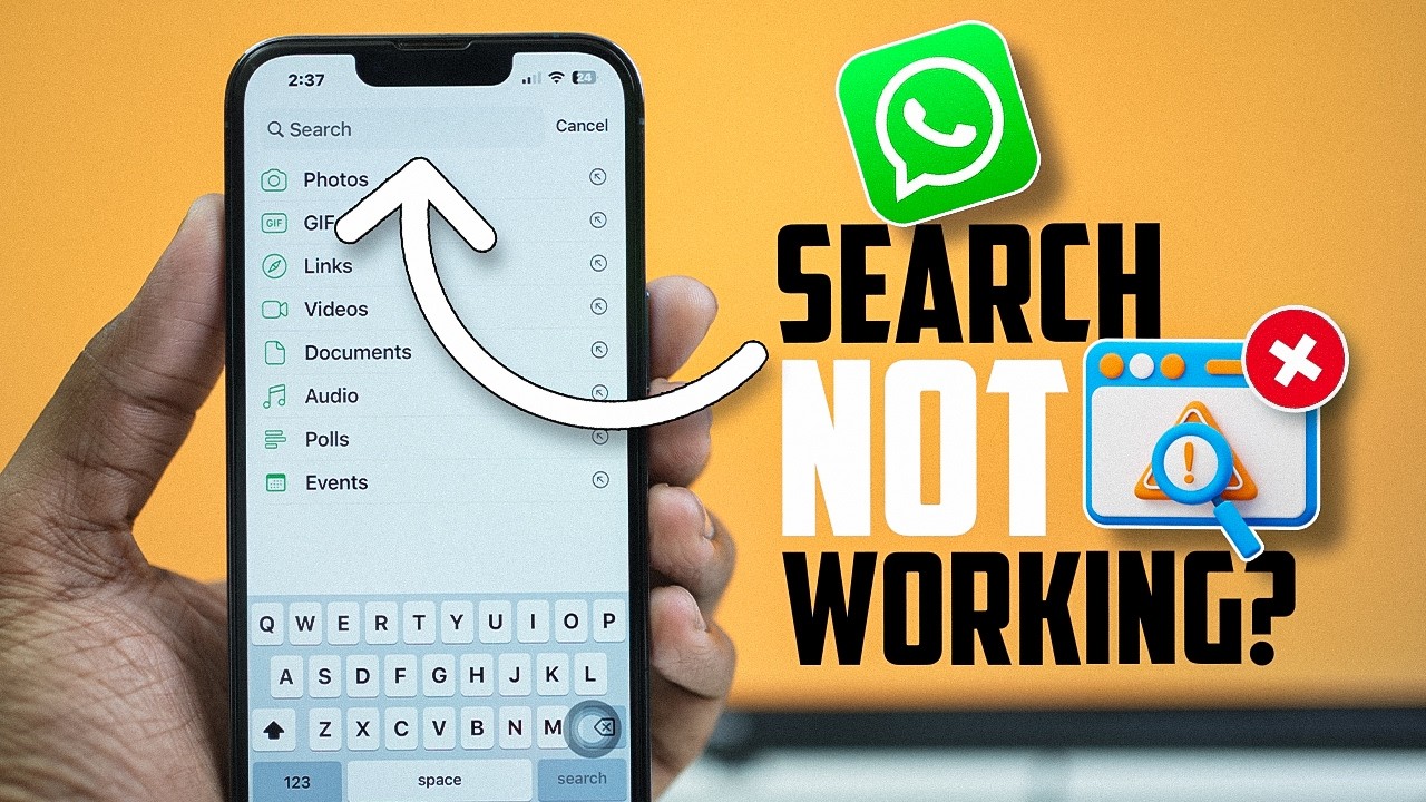 WhatsApp Search Not Working on iPhone? Here's How to Fix It Fast