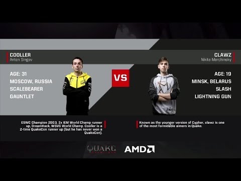 Cooller vs clawz | QC 1on1 QWC QuakeCon 2017 [Semifinals]