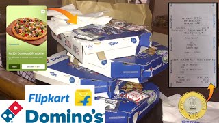 Dominos Gift Voucher From Flipkart Supercoins | Ordering 4 Dominos Pizza in 10₹ with Live Recording