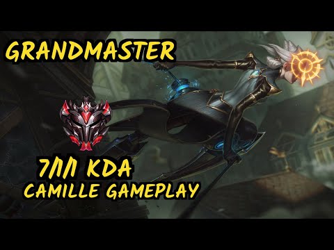 JDG Flawless (CAMILLE) vs KARTHUS - 7/1/1 KDA TOP GAMEPLAY - KR Ranked GRANDMASTER