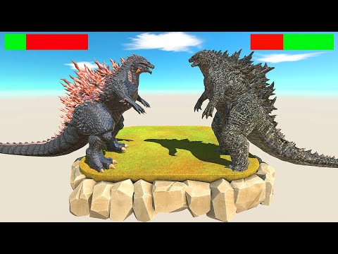 GOJIRA GODZILLA 5.0 VS GODZILLA 2021 5.0 - Animal Revolt Battle Simulator