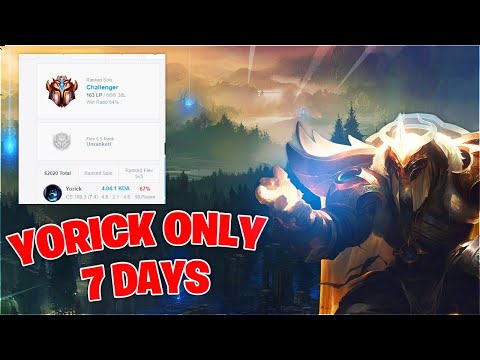How I Got Challenger in One Week (Yorick Only) 6 Tips for Climbing Elo FAST! - League of Legends