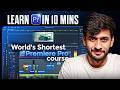Learn Video Editing In 10 Minutes Premiere Pro Tutorial