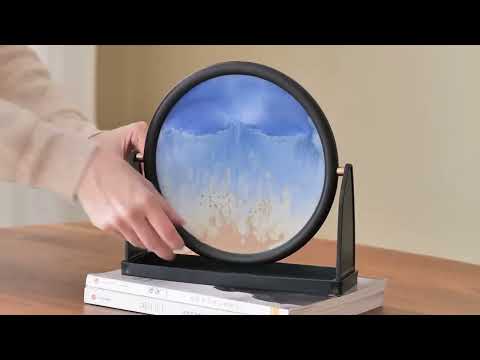 How to use 360 Degree Rotatable Moving Sand Art Hour Glass Sandscapes