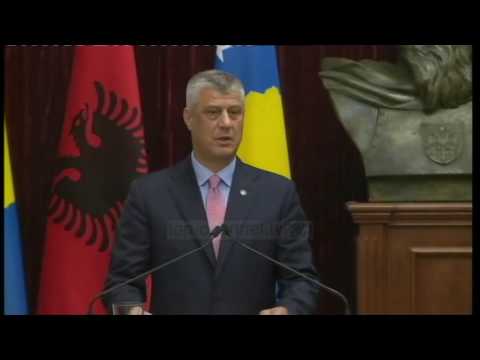 Nishani pret homologun kosovar, Hashim Thaçi - Top Channel Albania - News - Lajme