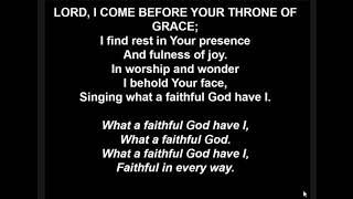 Lord I come before your throne of grace • Robert &amp; Dawn Critchley