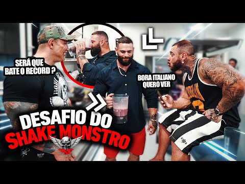 FABIO GIGA E LEO STRONDA DESAFIARAM ALFY PARA TOMAR O SHAKE MONSTRO