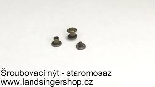Šroubovací nýt - staromosaz