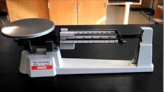 Tutorial:  Triple Beam Balance