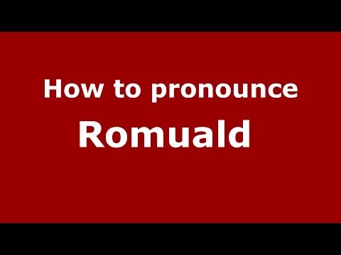 How to pronounce Romuald  (French/France) - PronounceNames.com