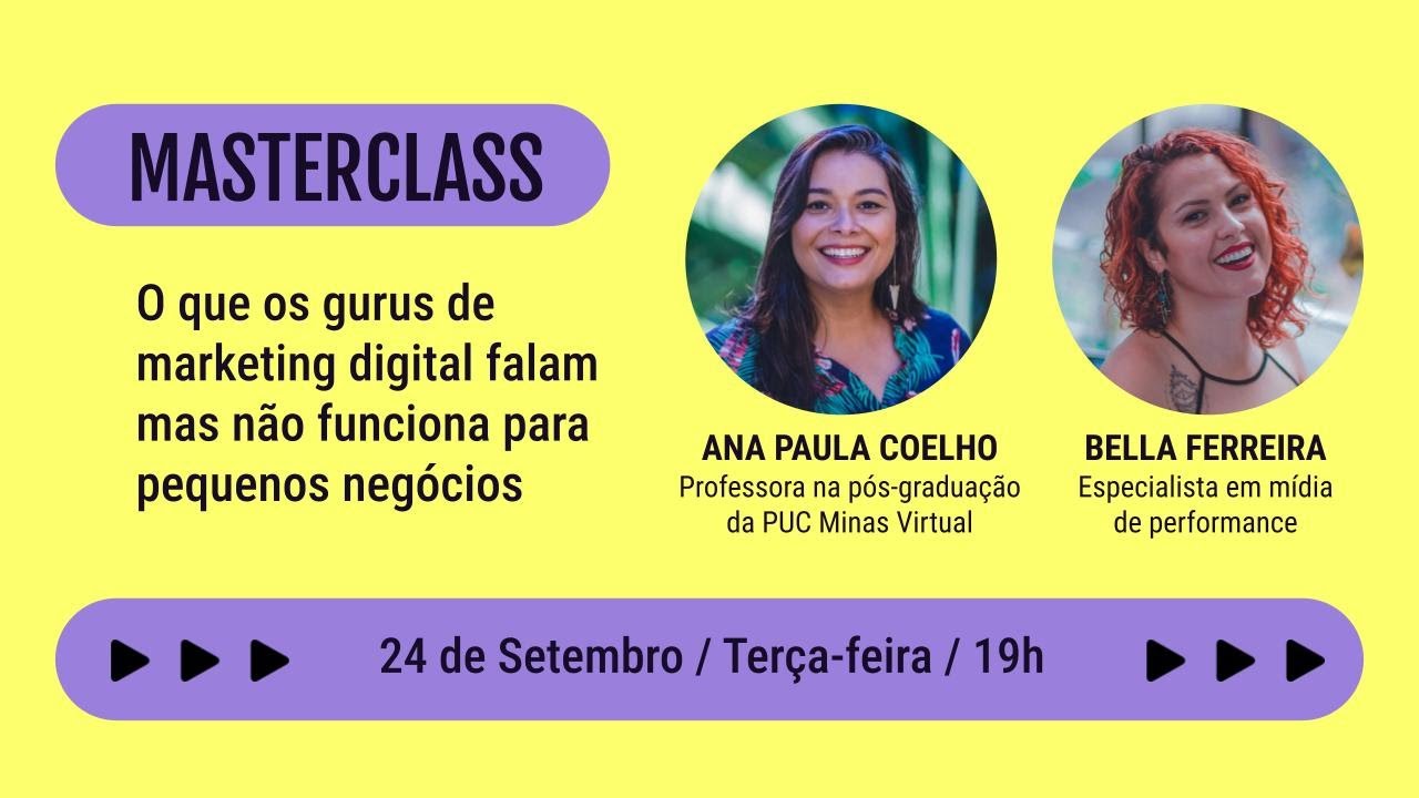 Masterclass - O que os gurus de marketing digital falam mas não funciona para pequenos negócios