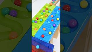 マーブルランASMR☆ペイントスロープ&レインボーの坂&トラック♪#marblerun# #asmr # #ミニカー