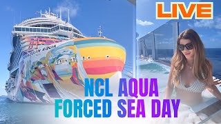 BAD WEATHER PUSHED NCL AQUA AWAY FROM “GREAT STIRRUP CAY”
