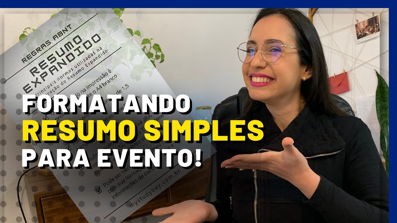 COLOCANDO RESUMO SIMPLES NAS NORMAS DE EVENTO CIENTÍFICO (Em documento word)