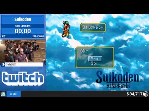 Suikoden (108% Glitchless) by z3r01337 (RPG Limit Break 2019 Part 17)