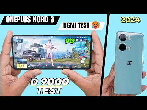 ONEPLUS NORD 3 5G BGMI TEST 💥 90FPS || PS  D9000 TEST || 2024 || Fps Drop & Battery Draining?