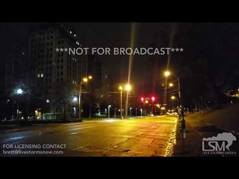 01-29-19 Downtown Jackson, MS - Snow Beginning