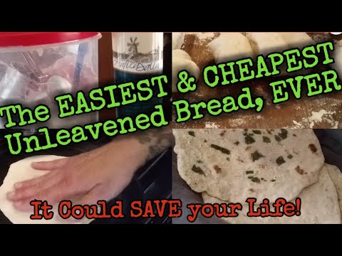The Easiest Unleavened Bread, It Could SAVE your life someday/Teaching Amy To Make bread/Get Baking!