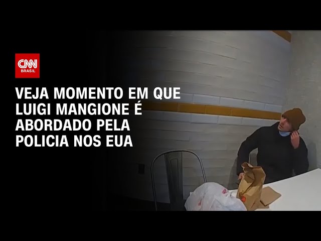 Vídeo mostra abordagem policial de Luigi Mangione nos EUA | CNN BRASIL