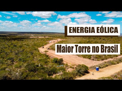 Obra de Energia Eólica na bahia