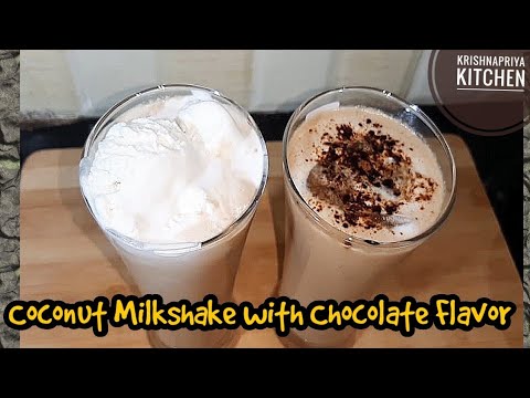 Coconut Milkshakes with Chocolate Flavor