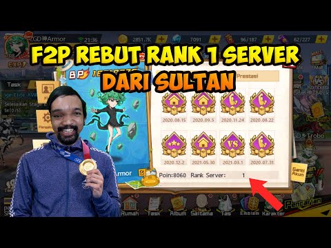 F2P KOK RANK 1 SERVER SETELAH MERGER WKWKWK - One Punch Man The Strongest