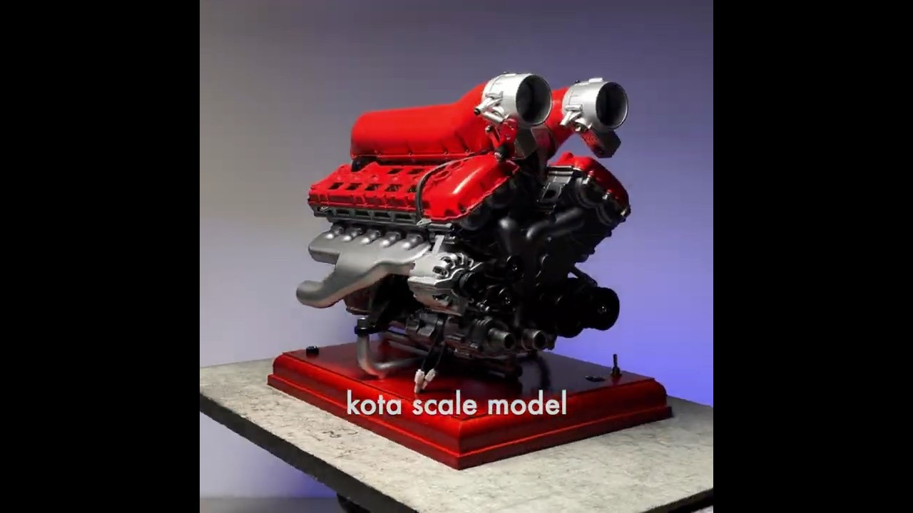 【本編リンク↑】V12 Engine【EngineDIY】Full Metal Engine #shorts