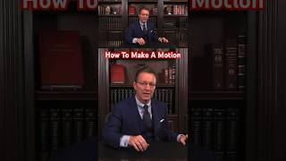 How To Make A Motion In A Meeting #roberts rules #meeting #parliamentarians  #as