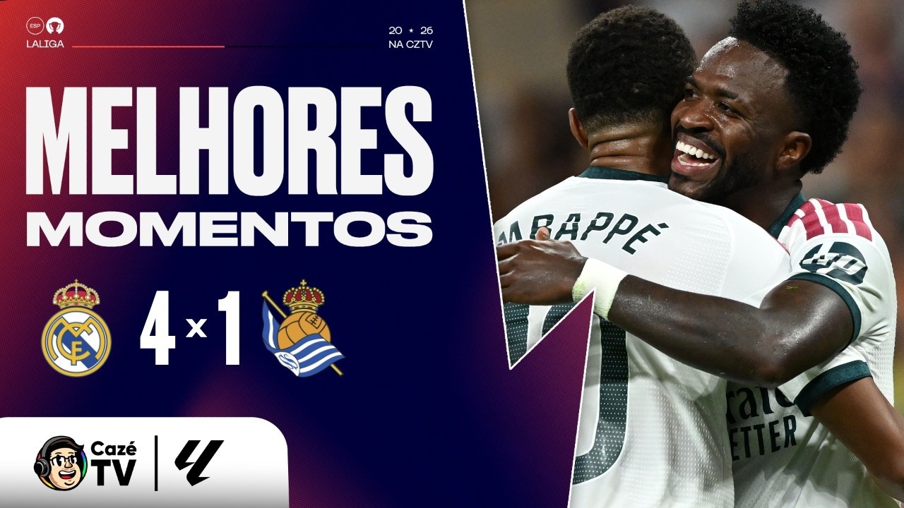 MELHORES MOMENTOS: REAL MADRID 4 X 1 REAL SOCIEDAD | LALIGA 26/27