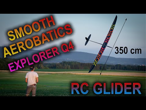 SMOOTH AEROBATICS with HUGE RC-GLIDER - INSANE EXPLORER Q4 F5J - NAN-Models