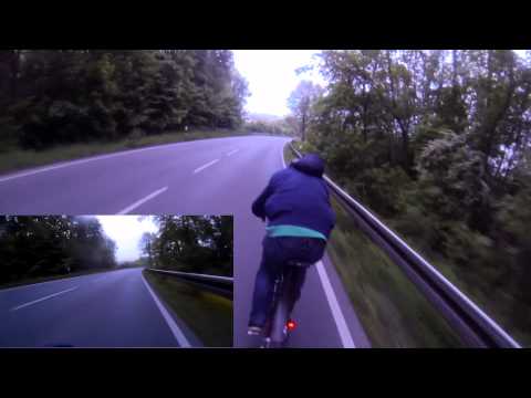Cycling in Germany! werler Straße / road + funny driver